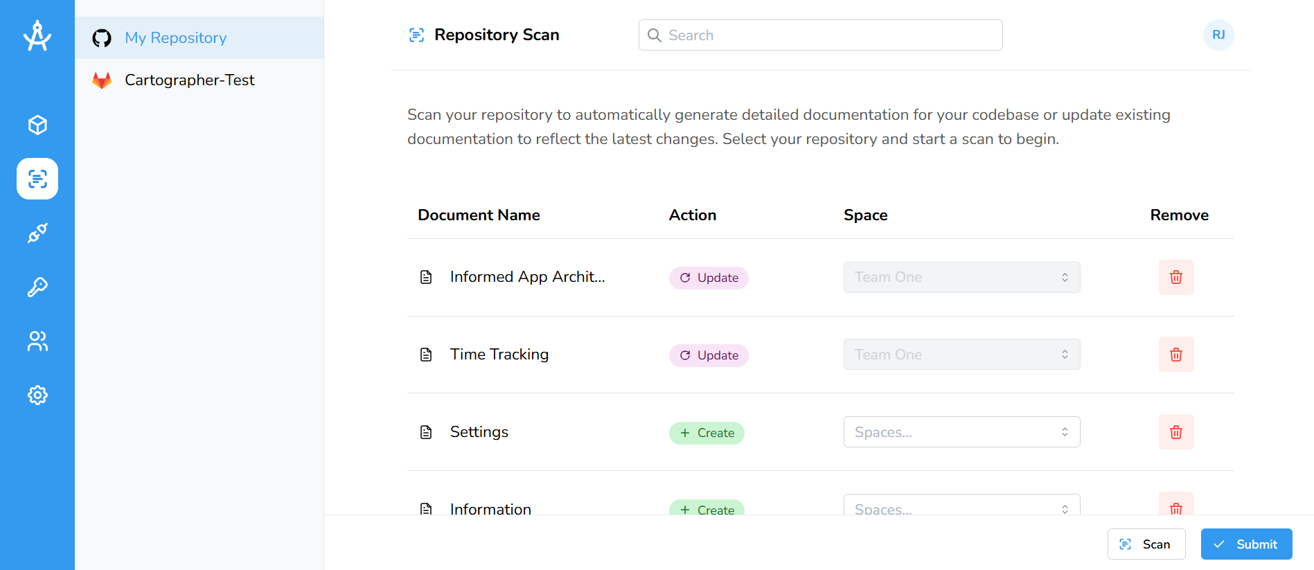 repository scan complete